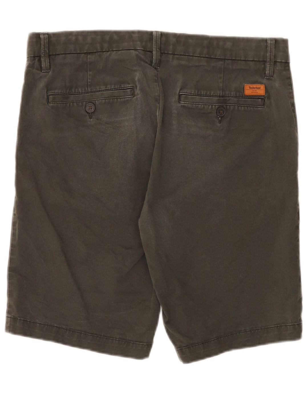 Timberland Mens Chino Shorts W32 Médio Algodão Cinza