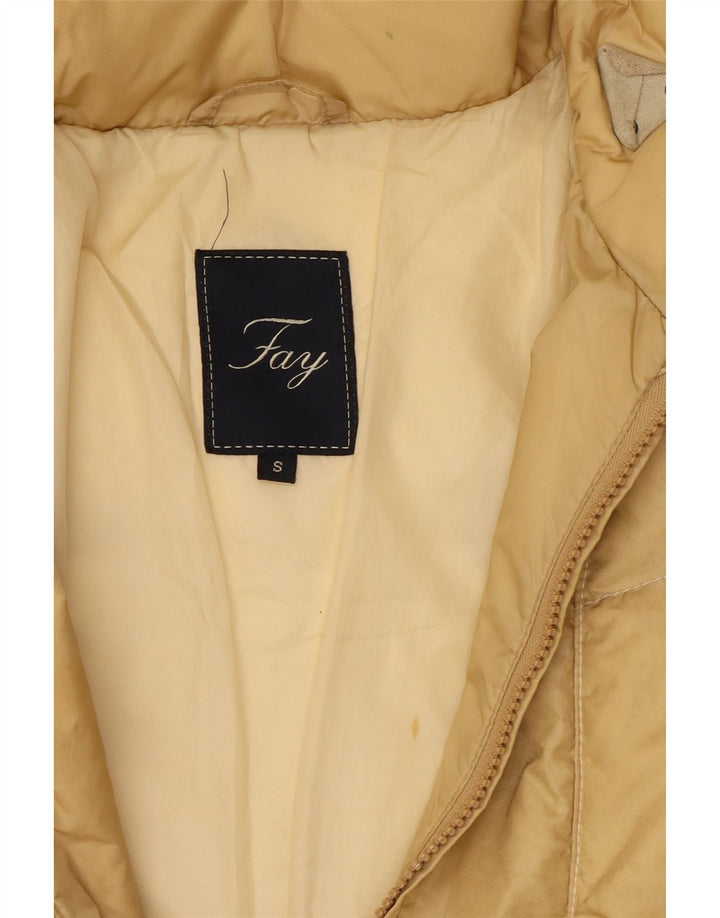 Jaqueta acolchoada feminina Fay UK 10 pequena bege