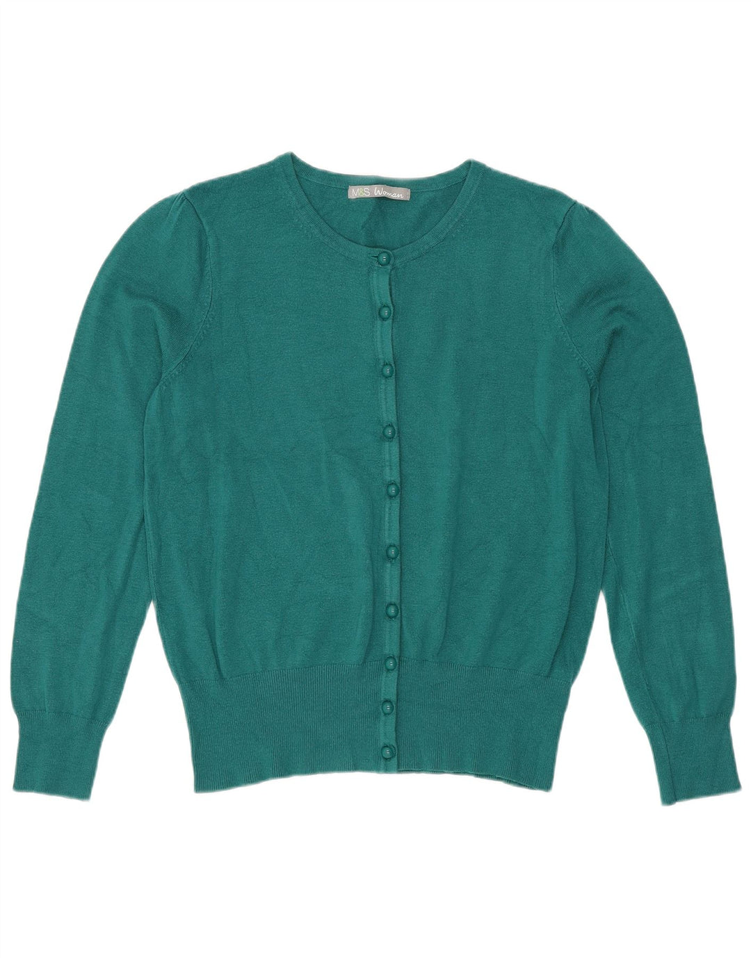 Suéter cardigã feminino Marks & Spencer UK 14 viscose verde médio