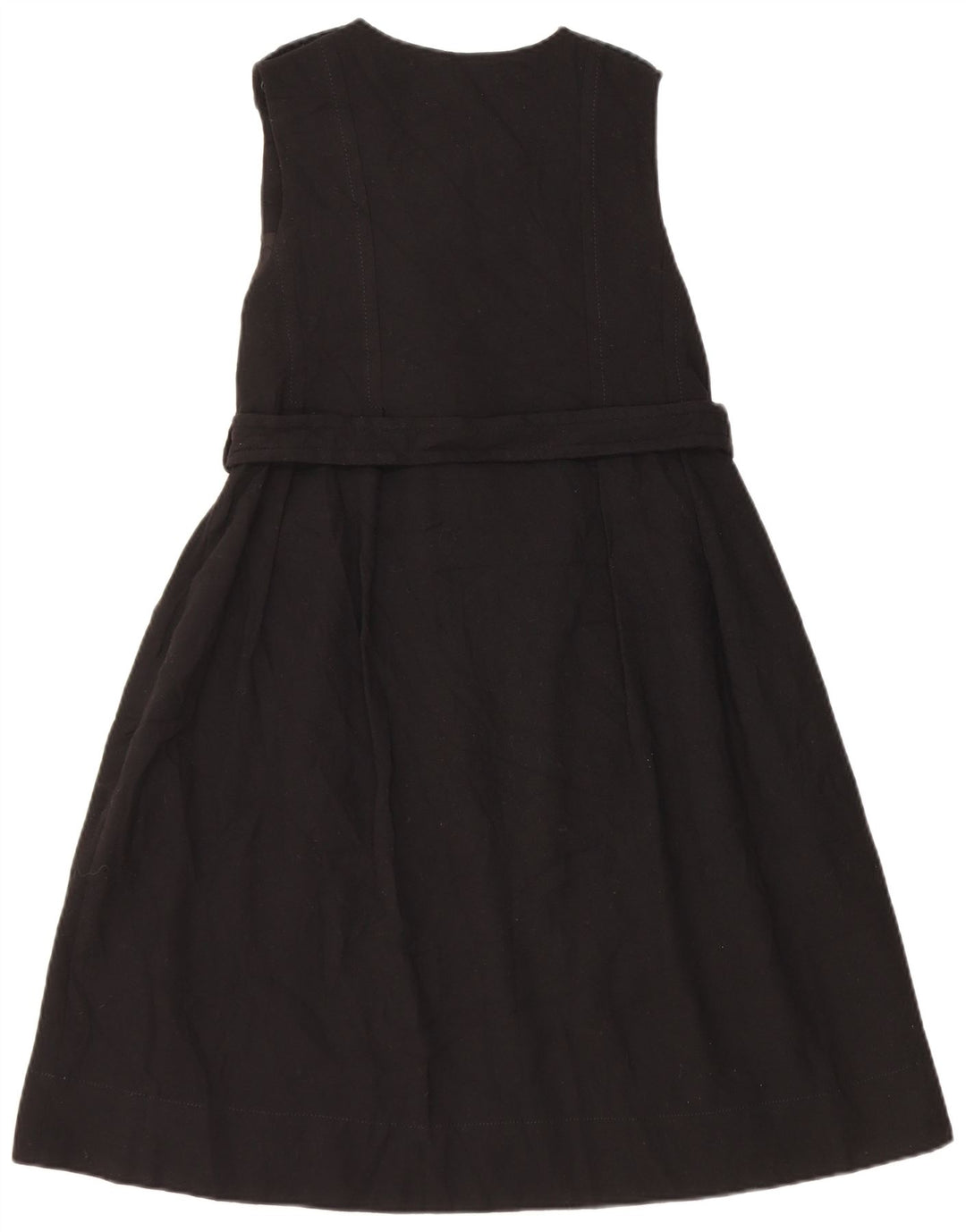 Vestido feminino Massimo Dutti sem mangas evasê UE 38 pequeno lã preta