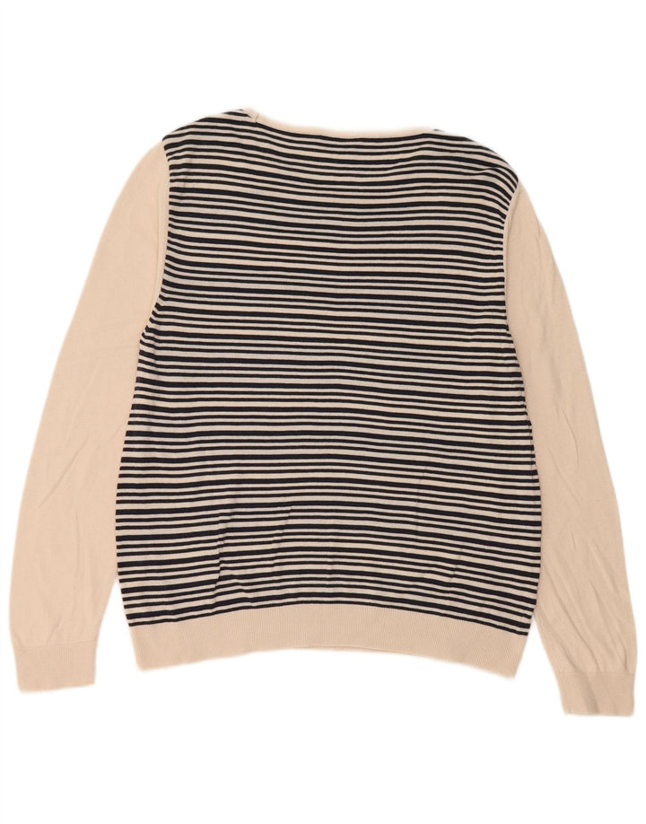 Suéter feminino Marks & Spencer com gola canoa Reino Unido 14 médio preto