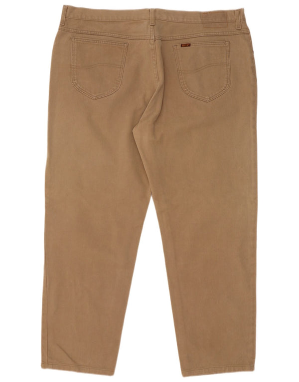 Calça casual reta masculina Rifle W44 L31 algodão bege