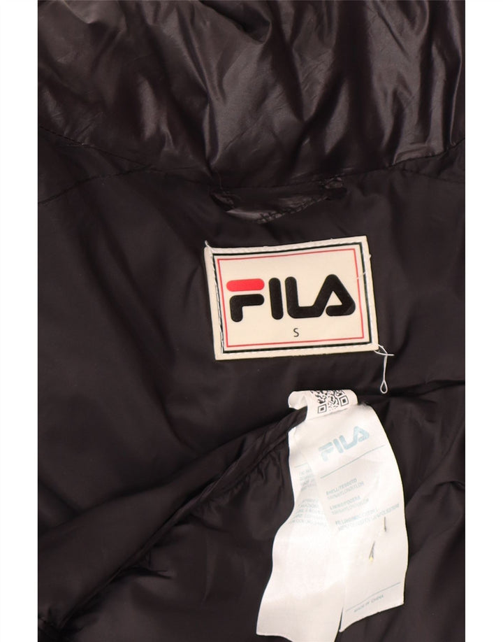 Jaqueta masculina Fila Loose Fit acolchoada UK 36 pequena preta nylon