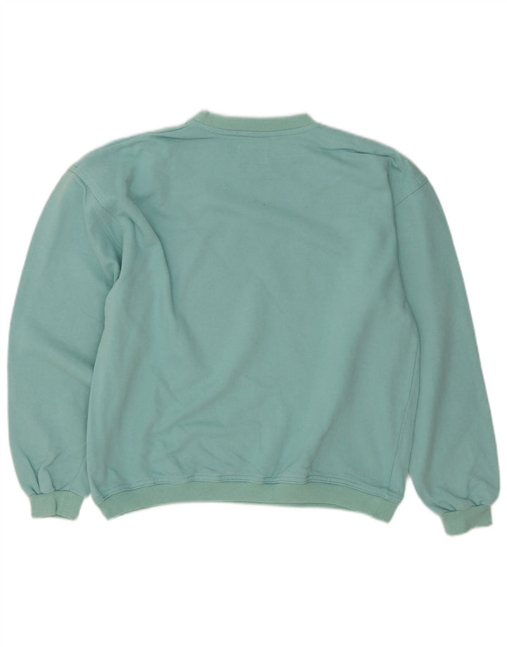 Suéter feminino Vagabond com estampa oversized Reino Unido 10 pequeno turquesa