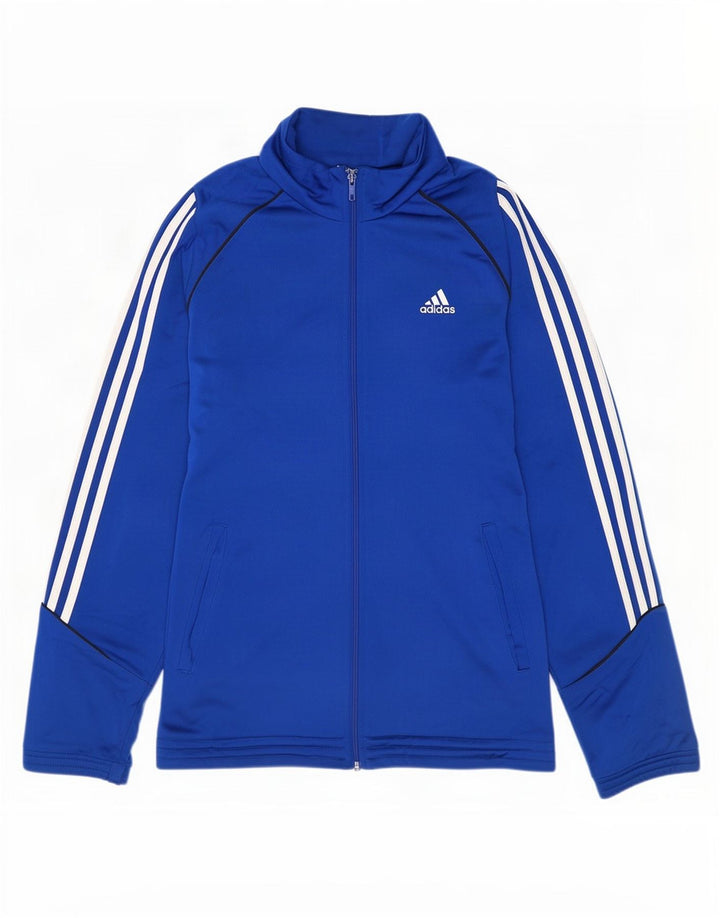 Adidas Mens Treino Top Jaqueta Poliéster Azul Médio