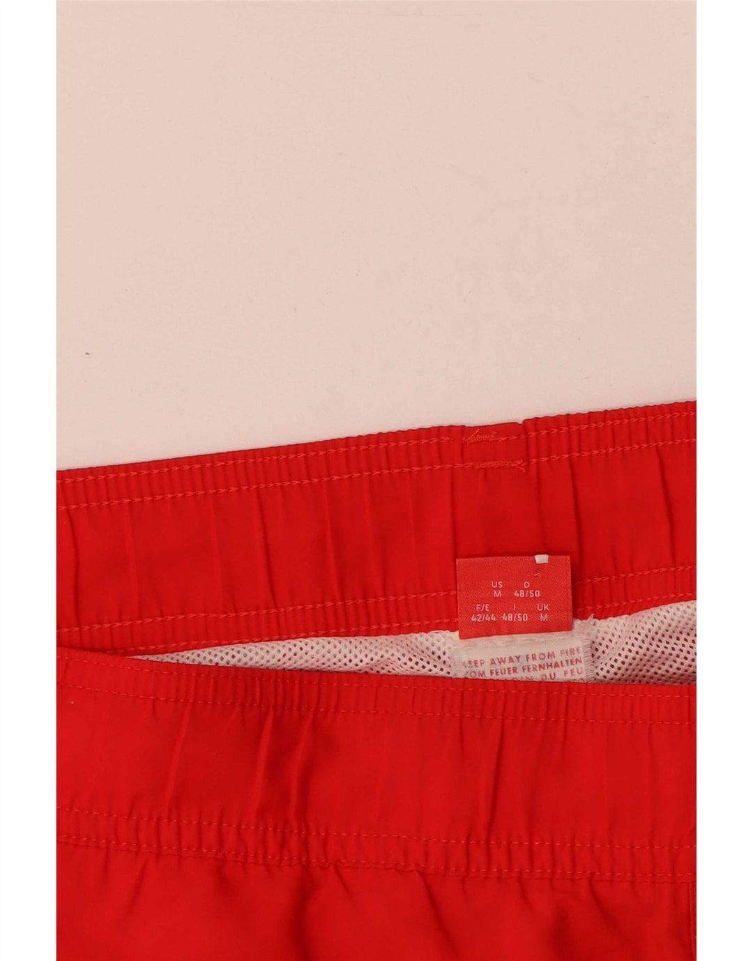 Shorts esportivos masculinos Puma médio vermelho