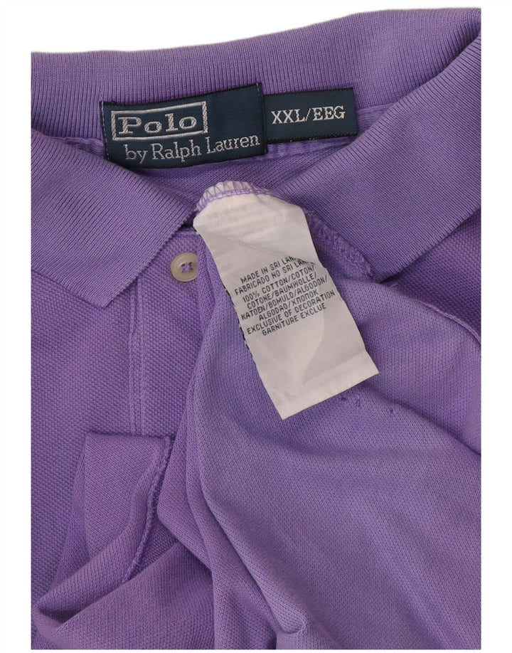 Camisa polo masculina POLO RALPH LAUREN 2XL algodão roxo