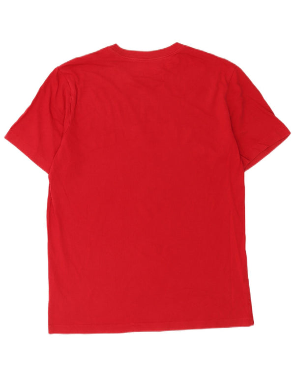 Camiseta Jordan Masculina Standard Fit Graphic Top Médio Algodão Vermelho