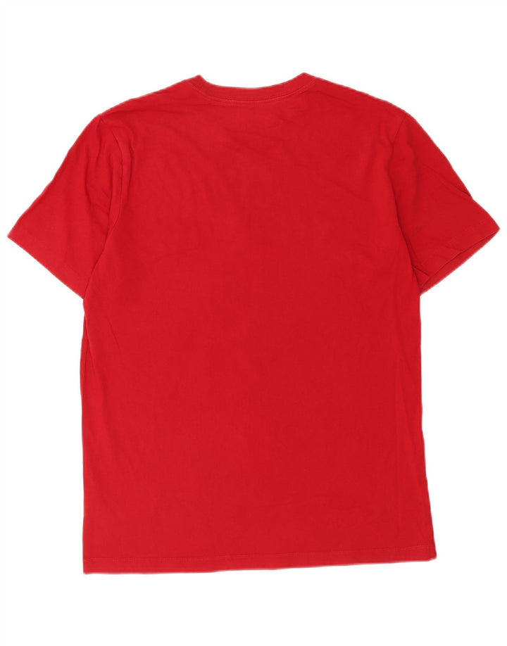 Camiseta Jordan Masculina Standard Fit Graphic Top Médio Algodão Vermelho