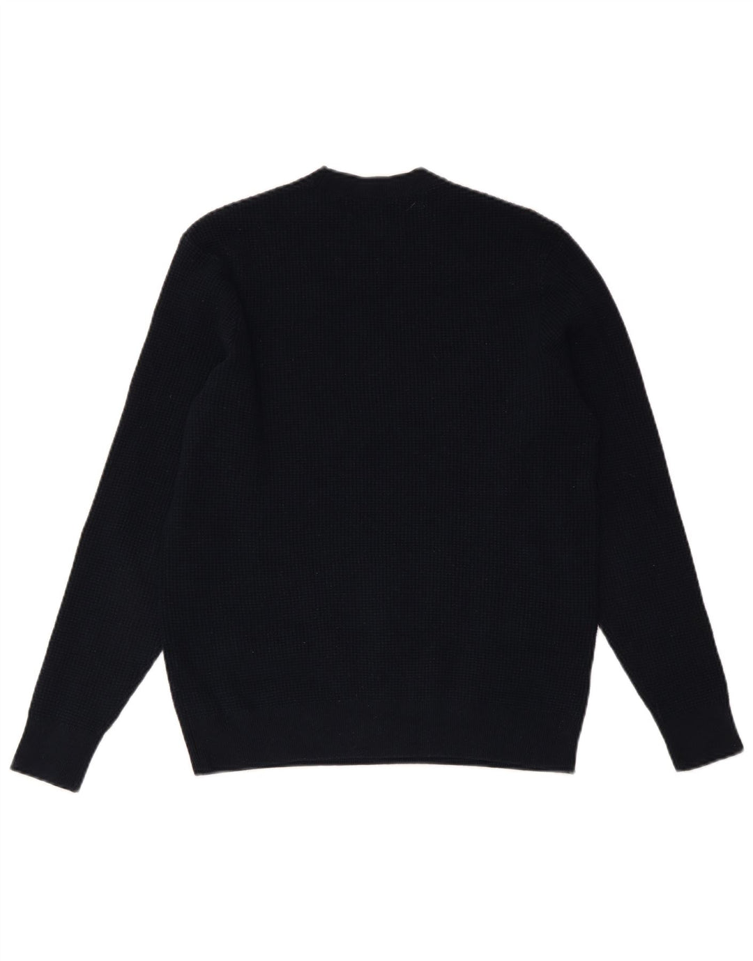 Suéter feminino MARKS & SPENCER com gola redonda Reino Unido 10 pequeno azul marinho