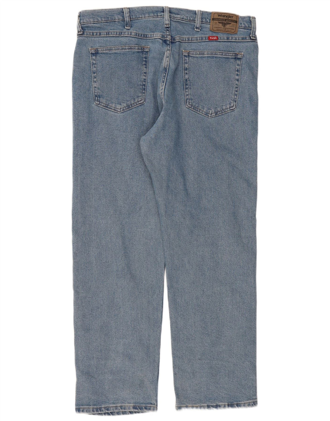Wrangler Mens Straight Jeans W36 L29 Azul Algodão