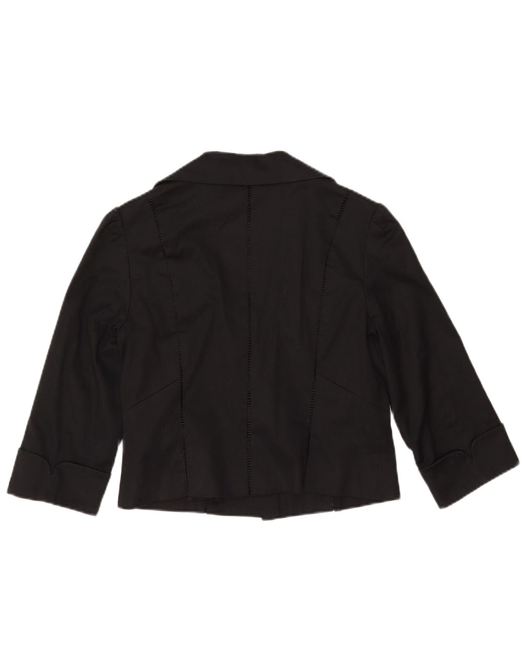 Jaqueta Bolero feminina de manga 3/4 da Coast Reino Unido 12 algodão preto médio
