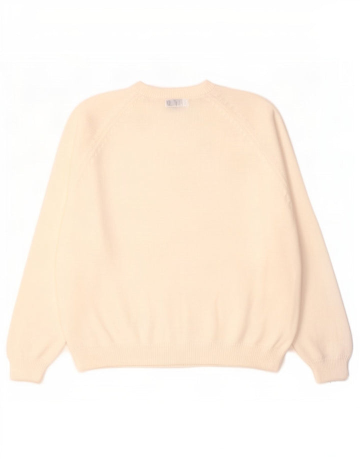 Suéter masculino Essentials com gola redonda 2XL algodão branco