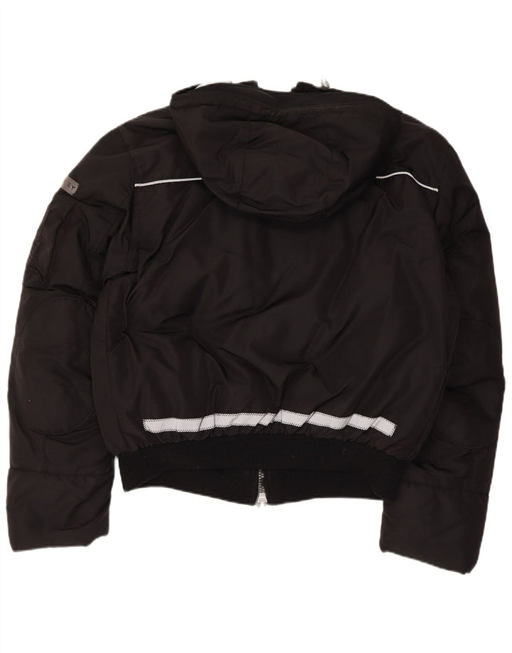 Jaqueta bomber masculina PEUTEREY acolchoada com capuz Reino Unido 40 grande poliamida preta
