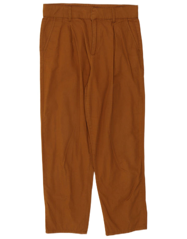 Zara Calça Chino Feminina Cintura Alta Pegged Grande W30 L27 Marrom
