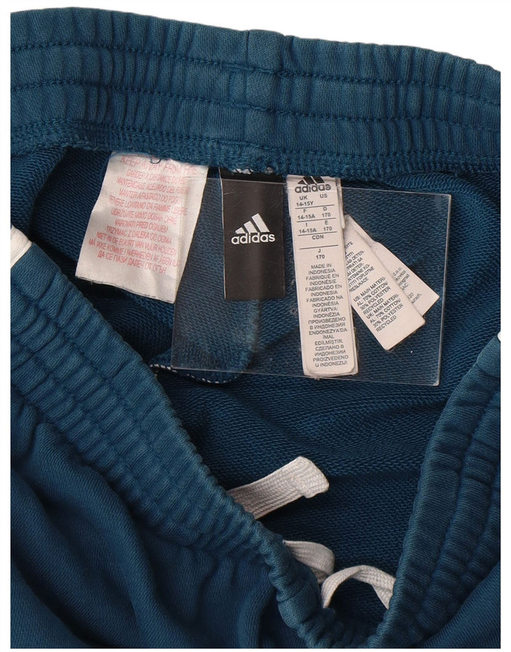 Calças de treino Adidas Menino 14-15 Anos Azul Algodão