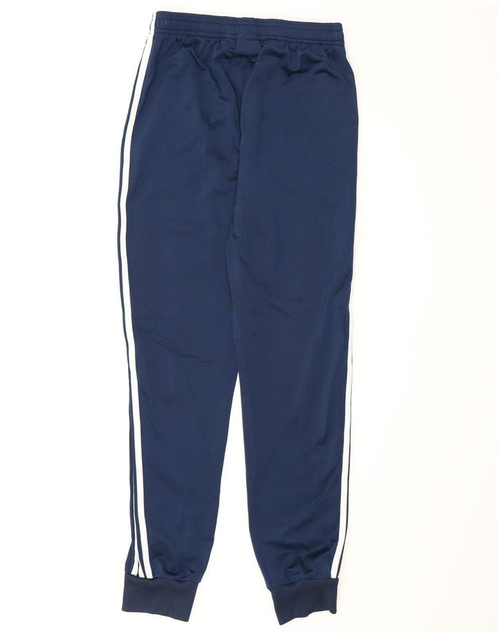 Adidas Mens Treino Calças Joggers Pequeno Poliéster Azul Marinho