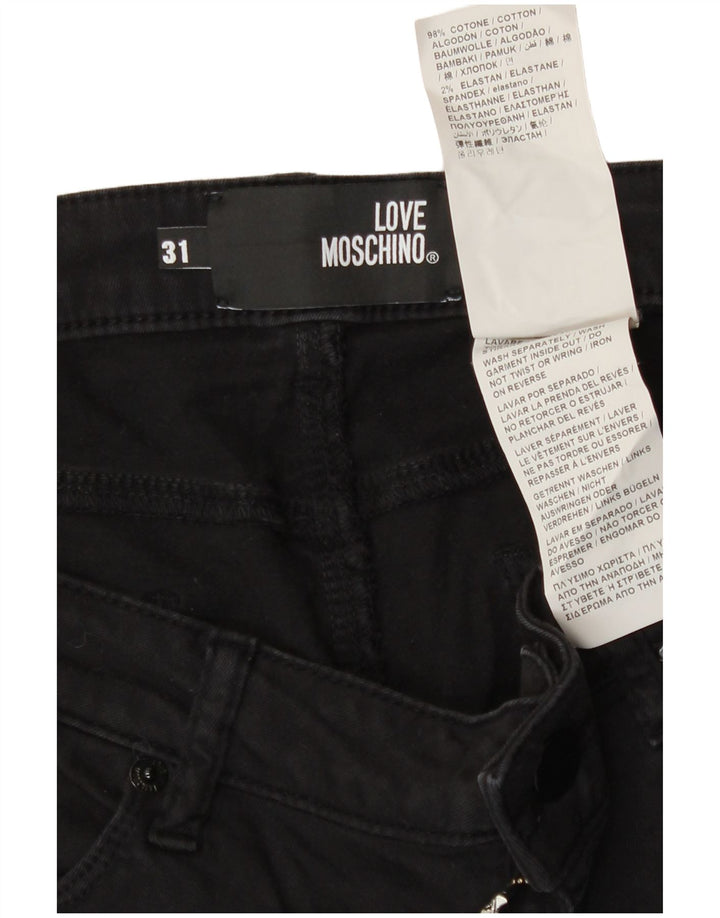 Moschino Jeans Slim Feminino W31 L30 Algodão Preto