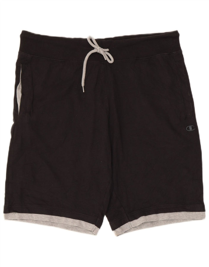 Shorts esportivos masculinos Champion XL algodão preto