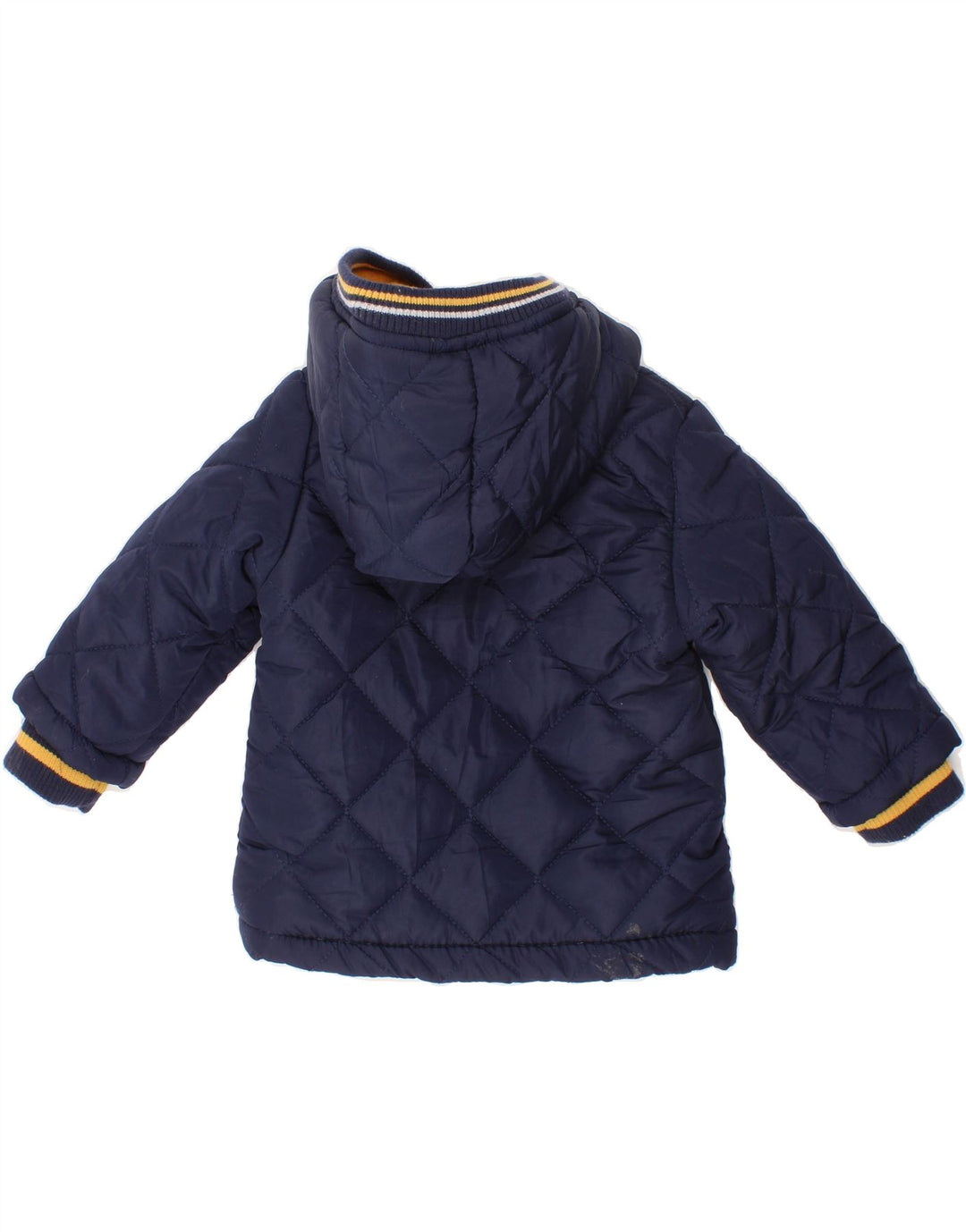 HARMONT & BLAINE Baby Boys Hooded Quilted Jacket 6-9 Months Navy Blue Vintage Harmont & Blaine and Second-Hand Harmont & Blaine from Messina Hembry 