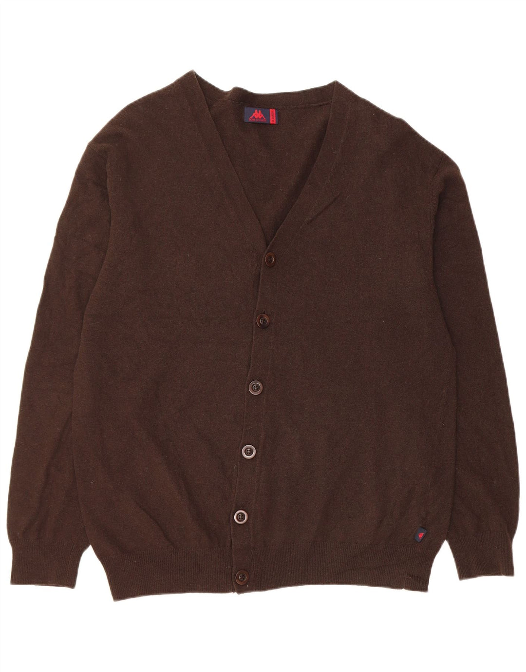 Suéter Cardigan Masculino Kappa XL Marrom