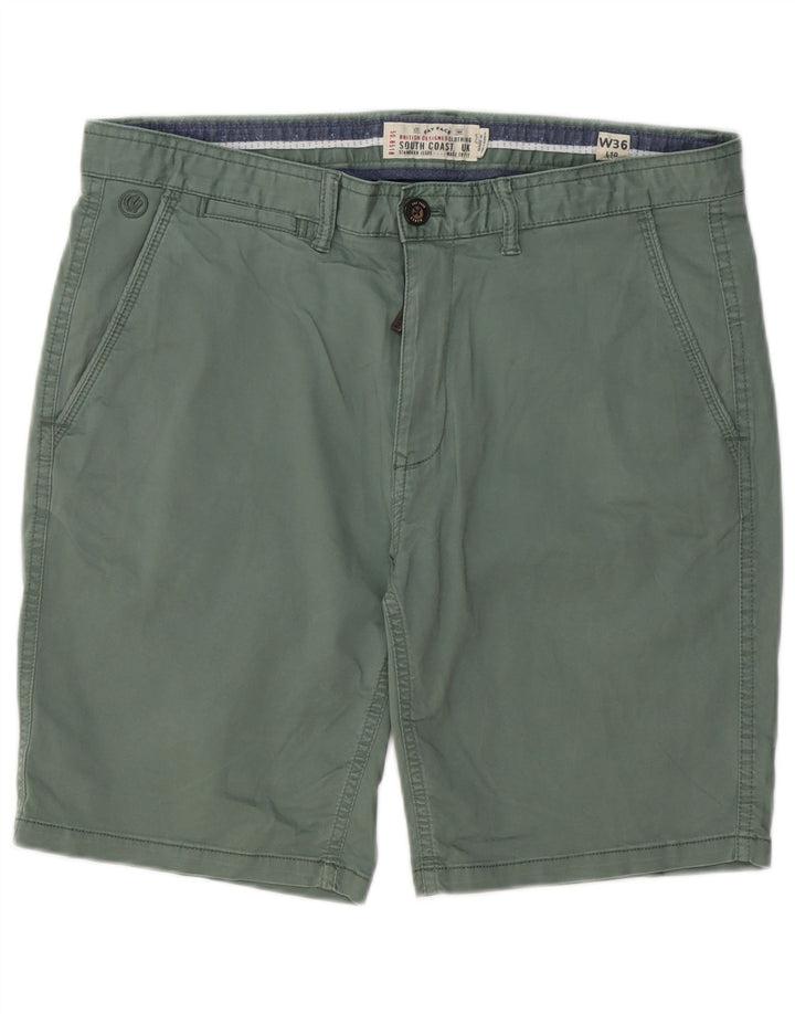 Fat Face Mens Chino Shorts W36 Grande Algodão Verde