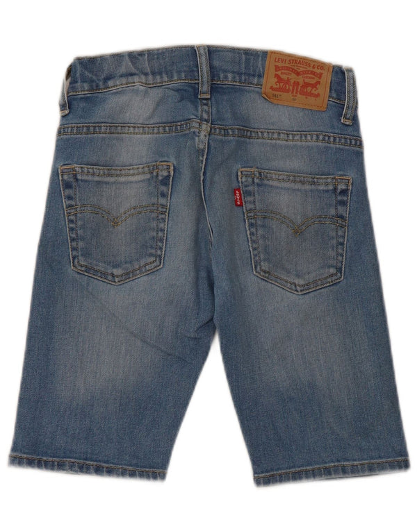 Shorts jeans Levi's Boys 511 Slim 9-10 anos W24 azul algodão