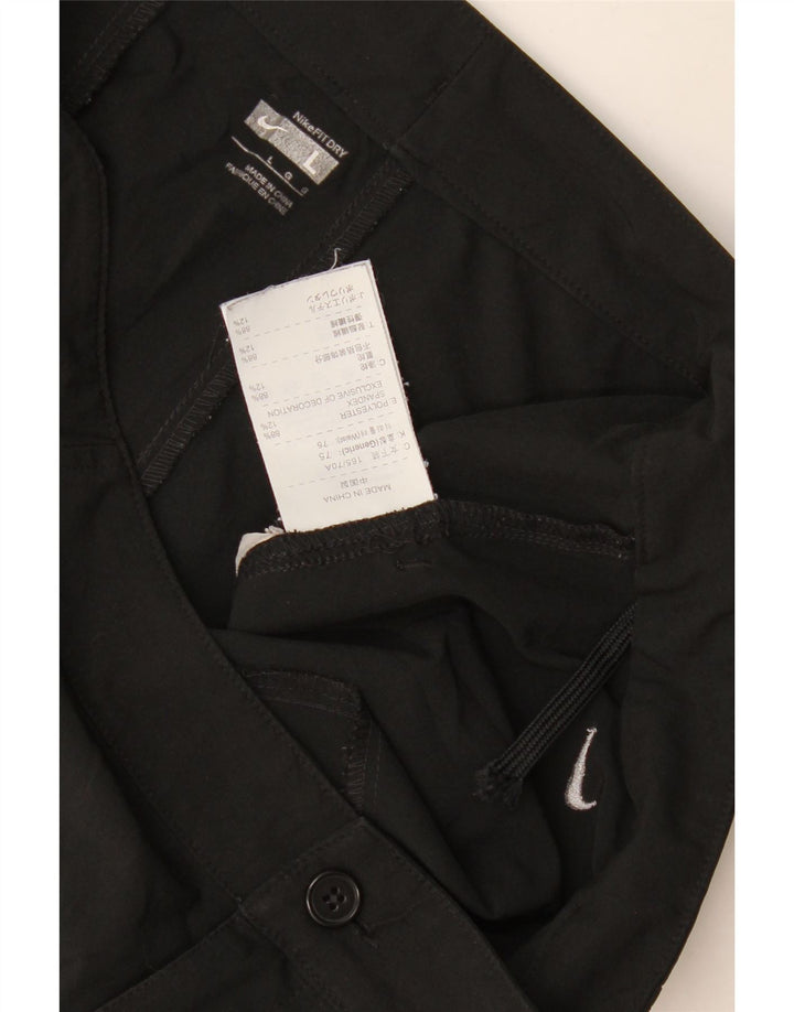 Shorts casuais femininos Nike grandes W32 poliéster preto