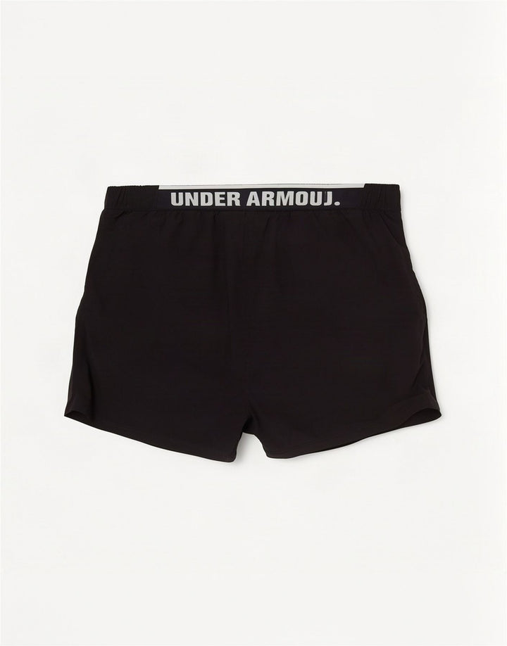 Shorts esportivos gráficos masculinos Under Armour médio preto