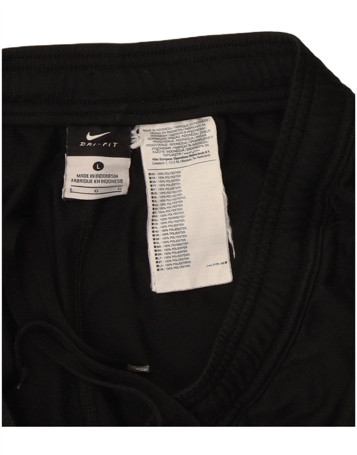 Calça de treino masculina Nike Dri Fit grande poliéster preto