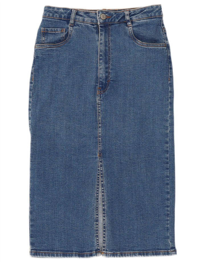Saia jeans feminina ZARA pequena W26 azul