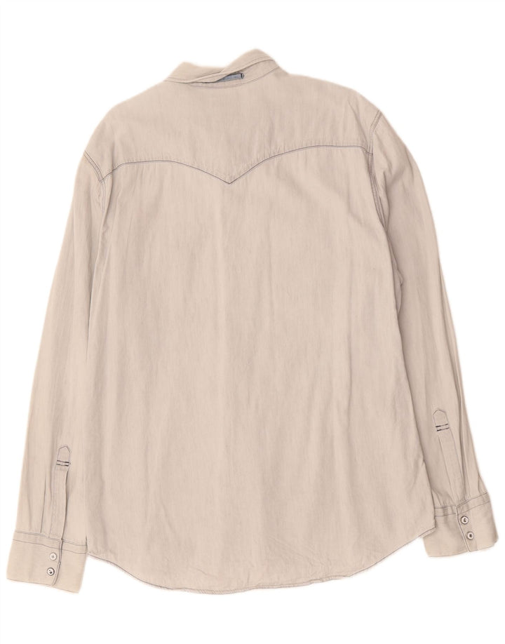 Camisa masculina slim fit LEVI'S XL azul algodão