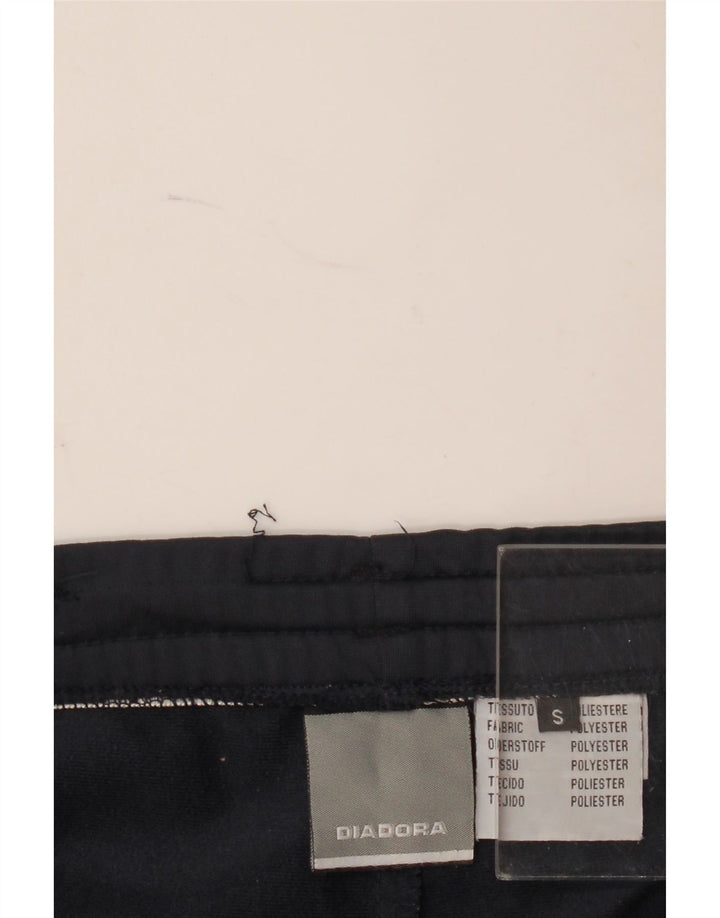 Calça de treino masculina Diadora pequena azul marinho poliéster