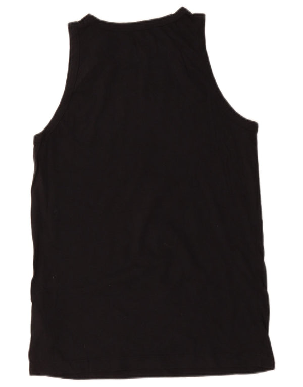 NIKE Boys Graphic Vest Top 13-14 Anos XL Preto Algodão