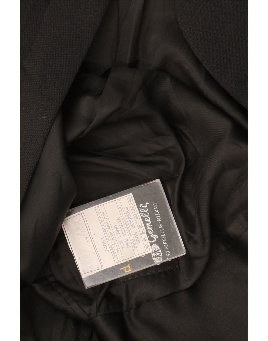 Jaqueta Blazer Gemelli Masculina com 1 Botão Reino Unido 42 XL Lã Preta