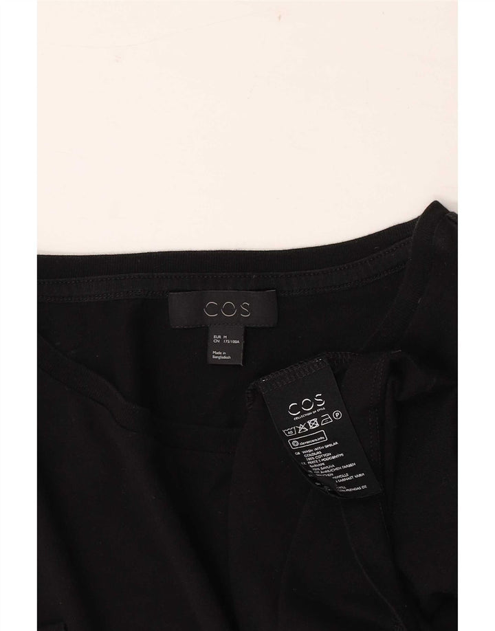 Cos Camiseta Masculina Top Médio Algodão Preto