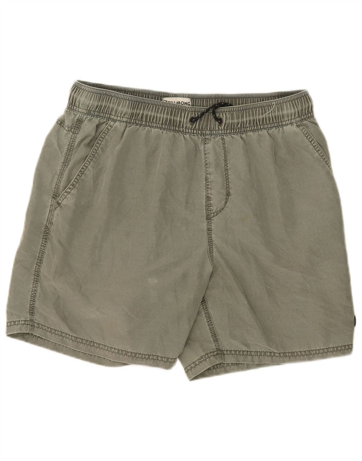 Shorts casuais masculinos Billabong W32 poliéster cáqui médio