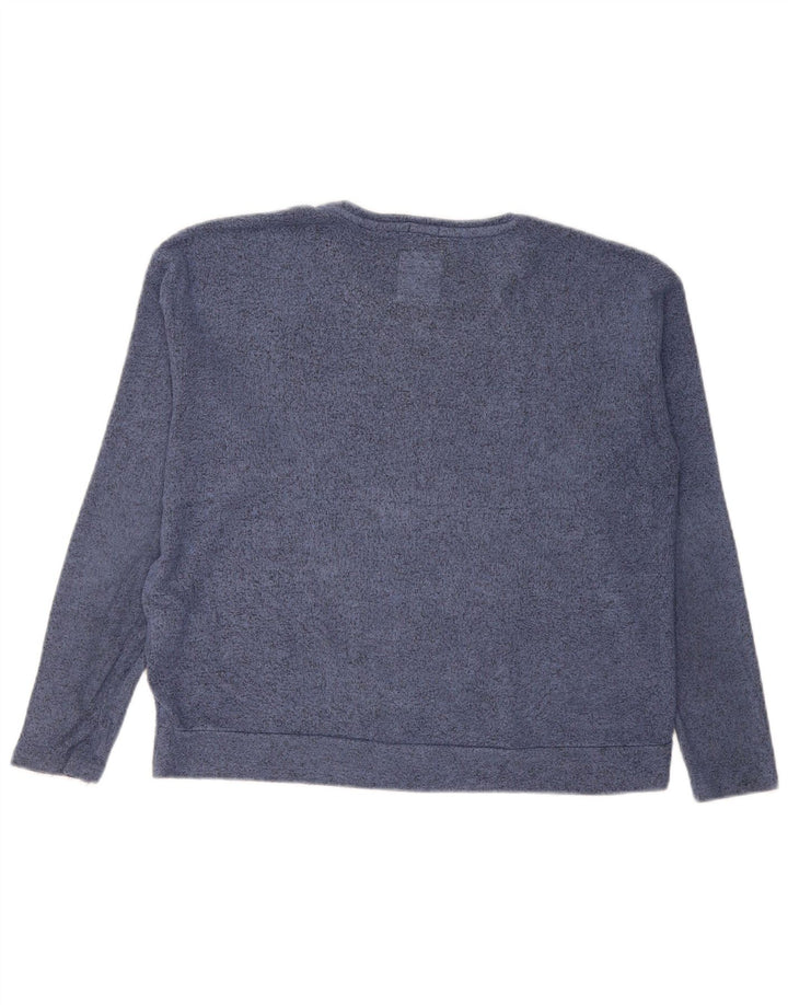Suéter gráfico feminino Superdry UK 10 pequeno azul manchado