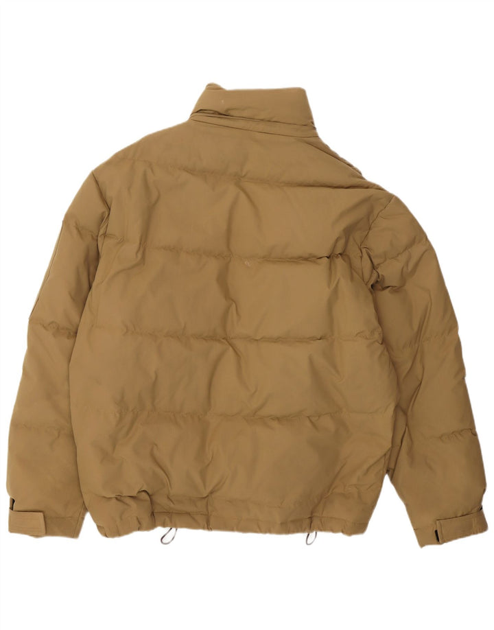 Jaqueta masculina Esprit com ajuste solto e acolchoado Reino Unido 36 pequeno bege nylon