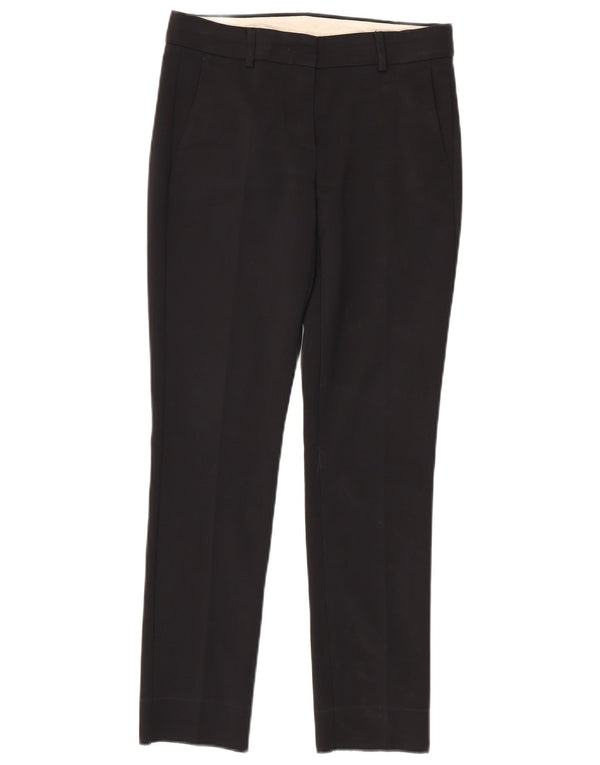 Calça Chino Feminina Sportmax Slim UK 14 Médio W28 L28 Algodão Preto