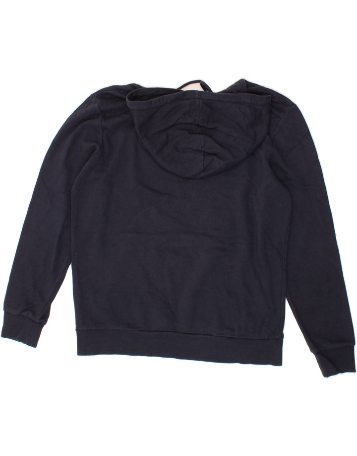 JACK & JONES Mens Hoodie Jumper Large Navy Blue Cotton Vintage Jack & Jones and Second-Hand Jack & Jones from Messina Hembry 