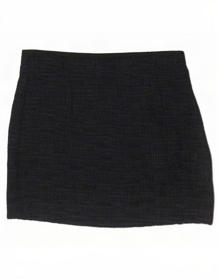 Mini saia feminina Zara pequena W26 preta