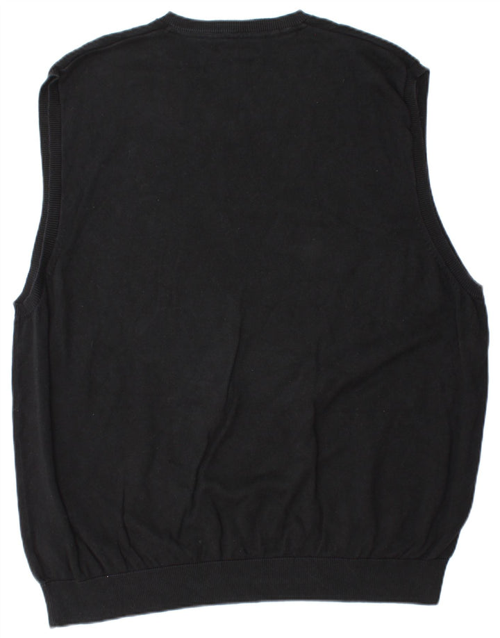 Regata masculina Marks & Spencer com colete 3XL de algodão preto
