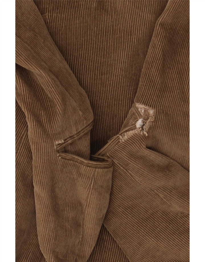 Jaqueta blazer masculina de veludo com 3 botões Marks & Spencer Reino Unido 42 grande marrom