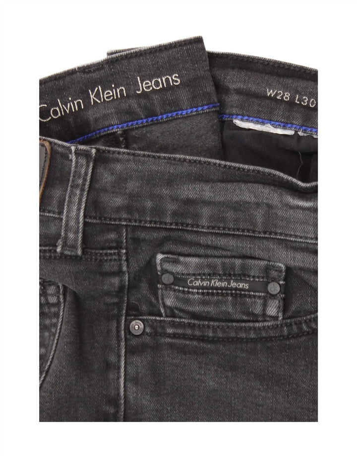 Calça jeans skinny feminina Calvin Klein W28 L30 cinza