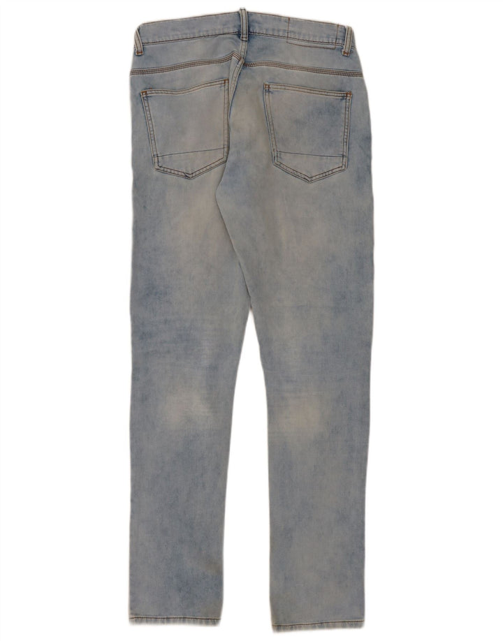 Zara Mens Slim Jeans EU 40 Médio W34 L34 Azul Algodão