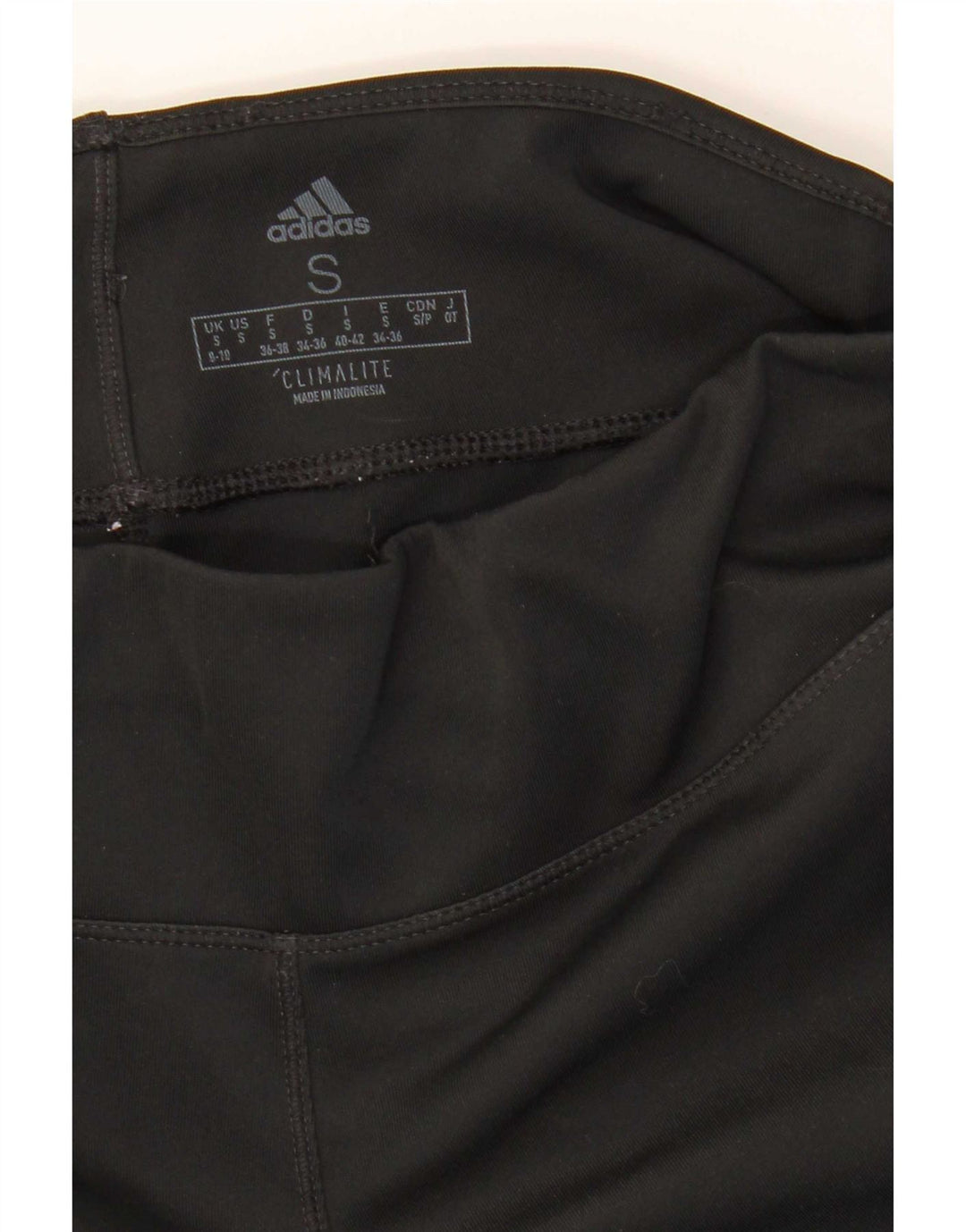 Adidas Womens Aeroready Capri Leggings Reino Unido 8/10 Pequeno Poliéster Preto