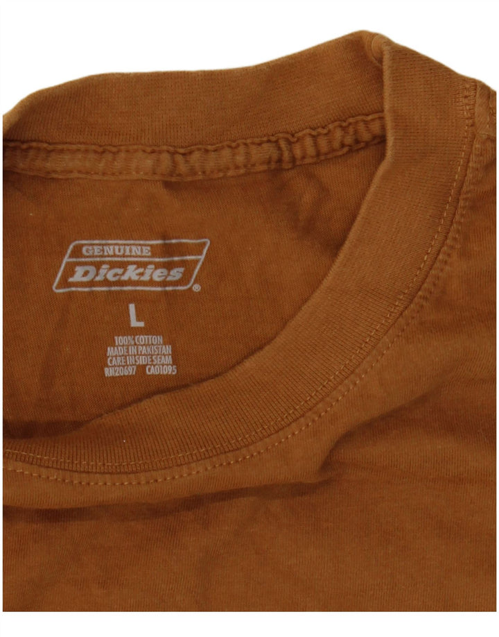 Camiseta masculina Dickies grande algodão marrom