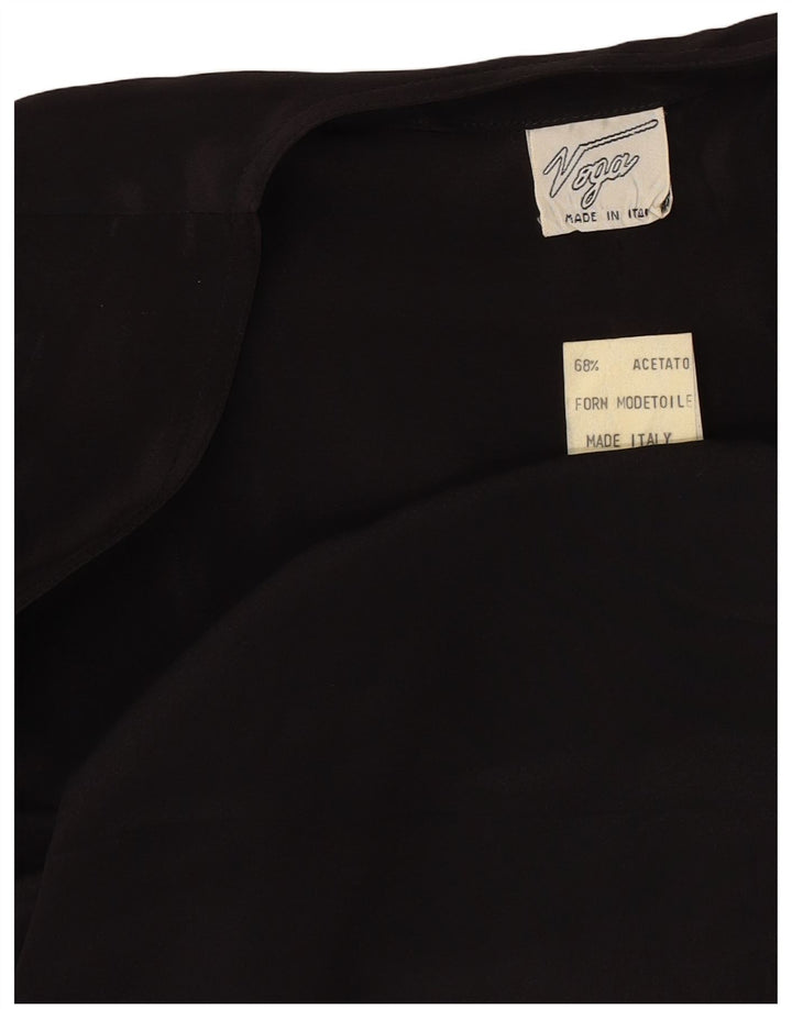 Bolero feminino vintage oversized IT 44 acetato preto médio