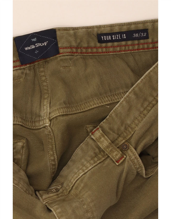 WHITE STUFF Masculino Jeans retos W38 L32 Algodão cáqui